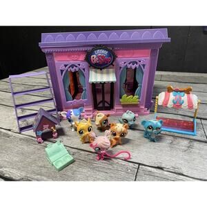 Littlest Pet Shop Playset With Multiple Figures And Accessories